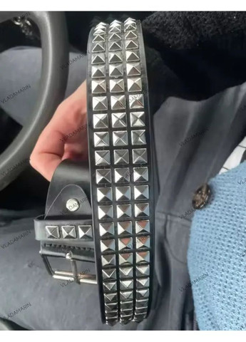 Ремінь шкіряний з металевими заклепками,унісекс панк-рок,готика,байкери No Brand (368695236)