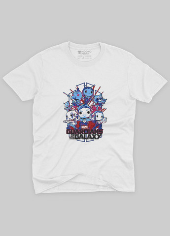 Белая демисезонная футболка для мальчика с принтом супергероев - часовые галактики (ts001-1-whi-006-017-002-b) Modno