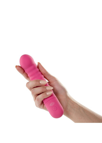 Вибратор для точки G рельефный Hottie, розовый Miss V (297398727)