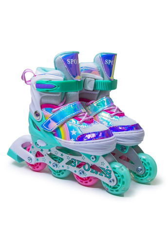 Розсувні ролики розмір 30-33 (колеса, що світяться). Rainbow Tiffany (1767547055) Scale Sports (340912038)
