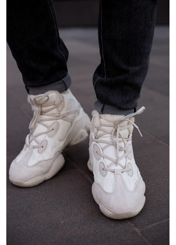 КРОССОВКИ ЖЕНСКИЕ ADIDAS YEEZY BOOST 500 MID BLUSH АДИДАС ИЗИ БУСТ No Brand бежевые зима (368867488)