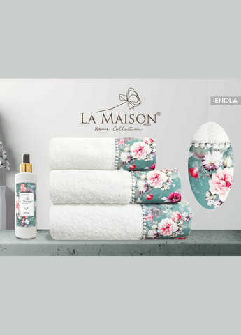 Подарочный набор полотенец, 3 шт. с ароматом Enola La Maison (303140792)