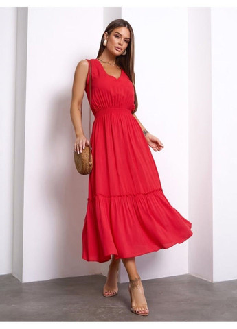 Красное повседневный платье issa pus 15158 красный ISSA PLUS