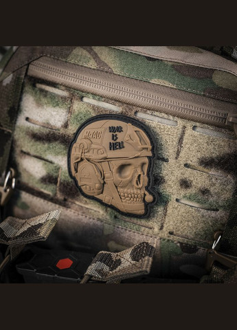 Нашивка War is Hell 3D PVC Coyote M-TAC (315047541)