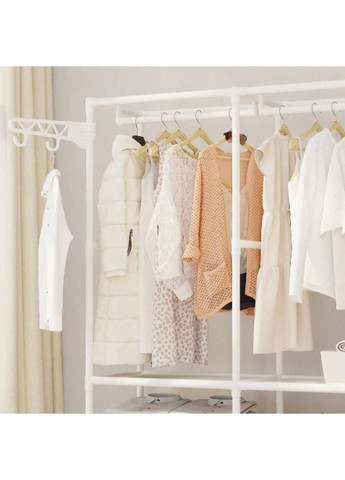 Вешалка для одежды coat rack double Белый Simple w-8518 (282940915)