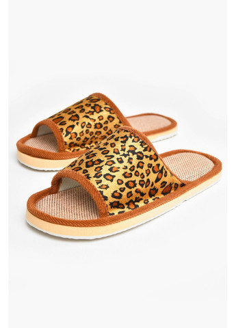 Коричневые тапочки домашние женские коричневого цвета Let's Shop