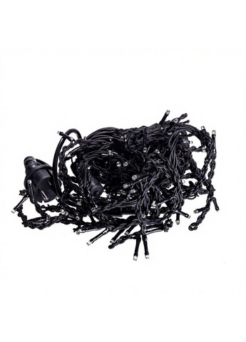 Новогодняя гирлянда уличная Бахрома 6 м 105 LED черный провод Белый 6МBW Garlando (370706559)