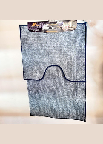 Набір килимків для ванної кімнати Standard Plus 60*50+60*90 см Темно-сині Dariana (315132847)