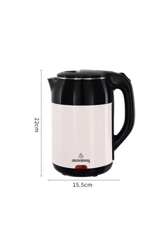 Электрочайник дисковый из нержавеющей стали чайник электрический 1500 Вт 1,8 л (CB548) Crownberg (361161857)