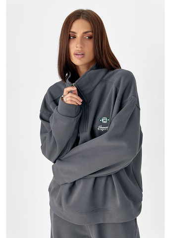 Спортивний теплий костюм з вільним світшотом та брюками Lurex (359479907)