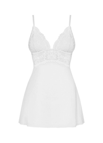 810-BAB-2 babydoll & thong white L/XL Obsessive (303889798)