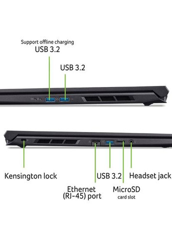 Ноутбук Nitro V 16 ANV16-72-77DM (NH.QUSEU.005) Obsidian Black Acer (373002270)