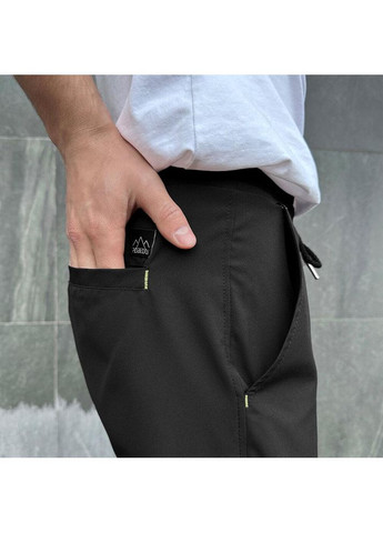 Черные повседневный демисезонные брюки No Brand