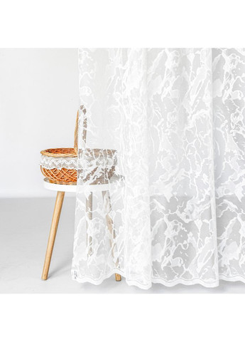 Тканина тюль жакард Мікрія 285 см 57 г/м2 тюлева тканина, тканина для тюлю, тюль, гардини, жакардова тюль IDEIA (351378045)