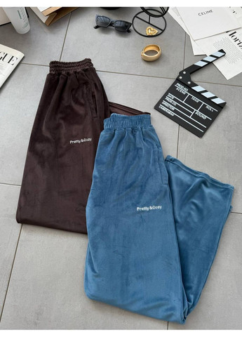 Брюки спортивные велюр спорт вышивка Україна (362641022)