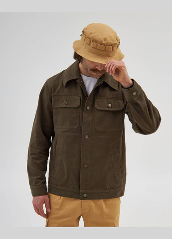 Оливковая (хаки) демисезонная жакет рубашечного типа Olymp 24-JM-001-KH