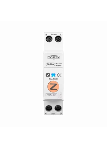 Розумний ZigBee вимикач, тільки таймер 1P+N 16A 230V Smart Life, Tuya [TOB9Z-63T-16A] Tomzn (395871346)