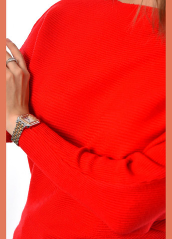 Красный демисезонный свитер женский красного цвета пуловер Let's Shop