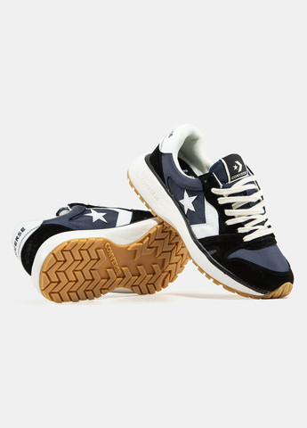 Темно-синие демисезонные кроссовки мужские и женские converse omni trainer blue black white | конверс омни трейнер темно-серые No Brand