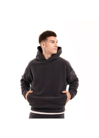 Стильний чоловічий спортивний костюм на флісі сірий осінь/зима No Brand (368600736)