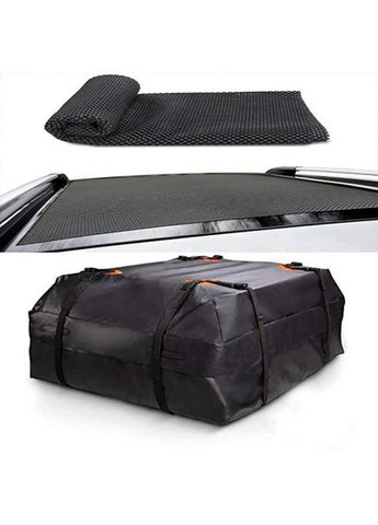 Багажник на крышу автомобиля 112×87×44 см водонепроницаемая сумка, черный + антискользящий коврик (R051512-51513) Icar (349843504)