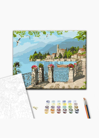 Картина за номерами Прибережне місто 40 х 50 BS53762 Brushme (348359686)