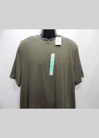 Хаки (оливковая) мужская футболка полосетка оригинал р.56-58 103fm батал Primark