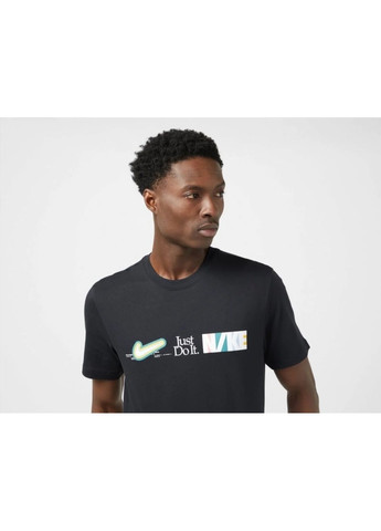 Черная футболка мужская dna air t-shirt black Nike