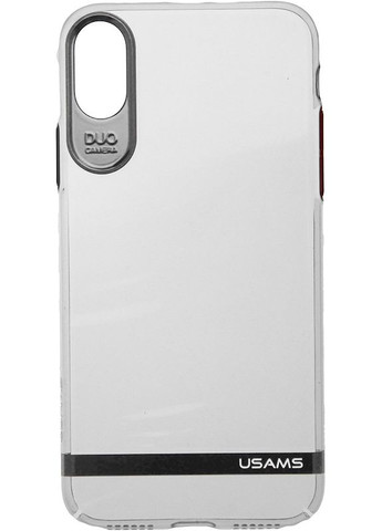 Чехол-накладка Q-plating Series Apple iPhone X Silver USAMS (301782112)