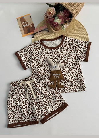 Комбінований демісезонний костюм для дівчинки на літо 10864 No Brand