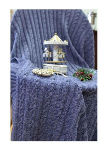 В'язаний плед SOFT 220х240 см Синій (3027) Прованс (362135149)