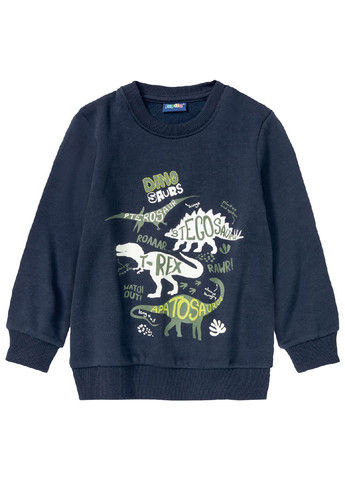Lupilu світшот на флісі динозавр темно-синій повсякденний, кежуал трикотаж