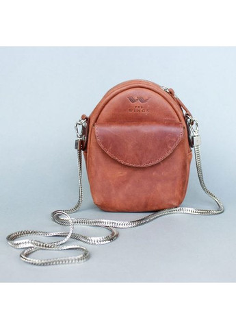 Мини-сумка Kroha коньячная винтажная The Wings (348358890)