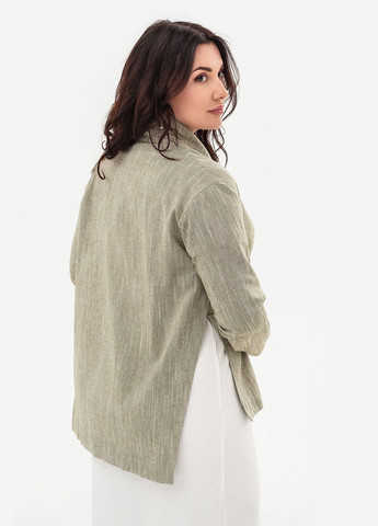 Зеленый женский жакет un зеленый Garne однотонный - демисезонный