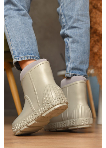 Галоши женские со съемным носком светло-серого цвета Let's Shop (362556214)