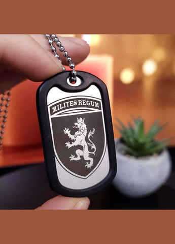 Жетон ЗСУ з нержавіючої сталі з ланцюжком. Жетон для 80 ДШВ - 80 окрема десантно-штурмова бригада No Brand (300369221)