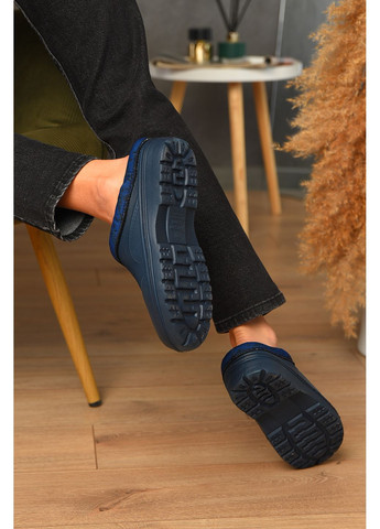 Калоші жіночі без задника утеплені синього кольору Let's Shop (361146313)