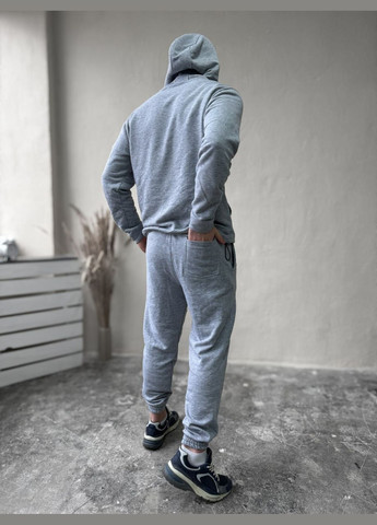 Комплект куртка Infinity чорний/сірий + костюм сірий Base (БАЗОВА БІЛА ФУТБОЛКА В ПОДАРУНОК) No Brand (327276772)