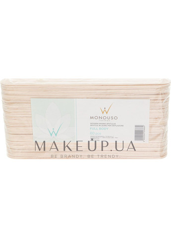 Шпатель для депіляції, широкий Wooden Waxing Spatulas Full Body 60шт (752878-27061529) ItalWax (368611850)