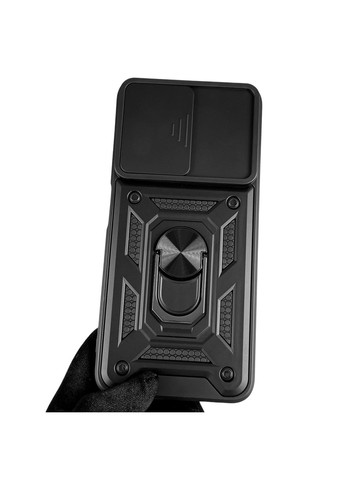 Чехол для Redmi Note 12s бронированный с кольцом со шторкой на сяоми редми нот 12с чёрный rg1 Xiaomi (366022555)