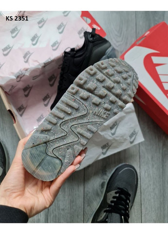 Чорні Осінні кросівки чоловічі nike air max 90 terrascape black blue найк аір макс 90 No Brand