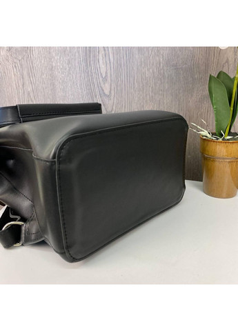 Жіночий рюкзак трансформер із замші та екошкіри чорний для повсякденного використання сумка-рюкзак ProDobro (363222630)