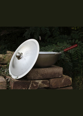 Котел алюминиевый азиатский 4 л с дужкой, крышкой и трехногой Brizoll (370849725)