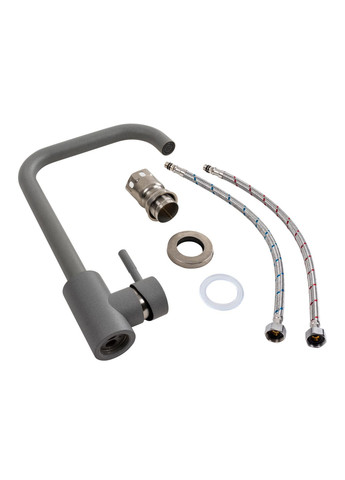 Смеситель кухонный NS02B (3008B) Серый металлик Platinum (306094500)