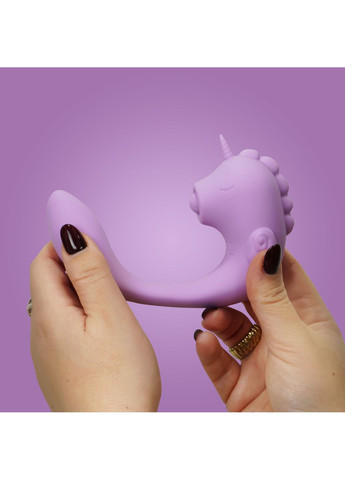 Вібратор-єдиноріжка C Horse - Marina Lilac, вагінально-кліторальна стимуляція - CherryLove Unihorn (369666159)