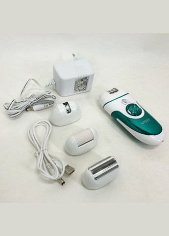 Эпилятор V-700 Женский беспроводной с подсветкой для ног и зоны бикини, пемза, электробритва для ног VGR (364664270)