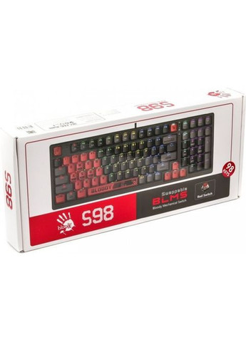 Клавіатура (Bloody S98 Sports Red) A4Tech Bloody S98 RGB BLMS Red Switch USB Sports Red (268143026)