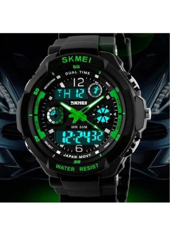 Детские спортивные наручные часы 1060 s-shock Зеленый Skmei (314483162)