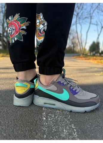 Чорні літні кросівки nike air max 90 terrascape beige black mint найк аір макс 90 No Brand
