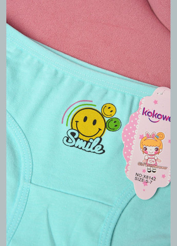 Трусики дитячі для дівчинки зеленого кольору з малюнком Let's Shop (311666535)